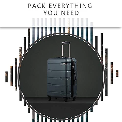 Coolife Luggage Expandable 3 Piece Sets PC+ABS Spinner Suitcase 20 Inch 24 Inch 28 Inch (Teal New) 9 Coolife Luggage Expandable 3 Piece Sets PC+ABS Spinner Suitcase 20 Inch 24 Inch 28 Inch (Teal New) - Image 7