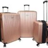 Karriage-Mate Hardside Jumbo Size Luggage With Spinner Wheels, TSA Lock, USB Port (Rose Gold) 1 Karriage-Mate Hardside Jumbo Size Luggage With Spinner Wheels, TSA Lock, USB Port (Rose Gold) -Vera Bradley Shop 41ktquT0kEL