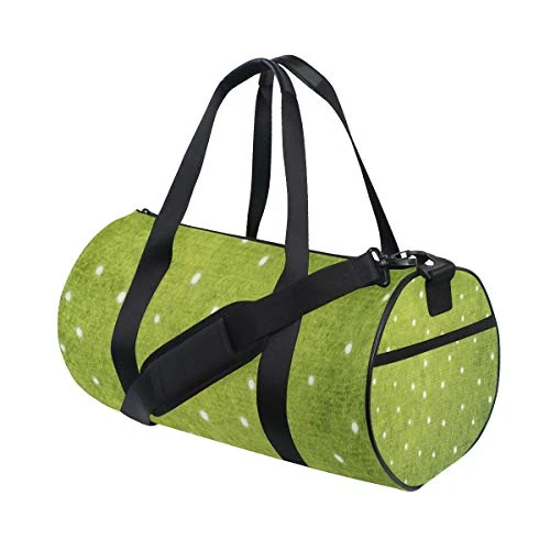 Duffel Bag Green White Pattern Women Garment Gym Tote Bag Best Sports Bag For Boys 4 Duffel Bag Green White Pattern Women Garment Gym Tote Bag Best Sports Bag For Boys - Image 2