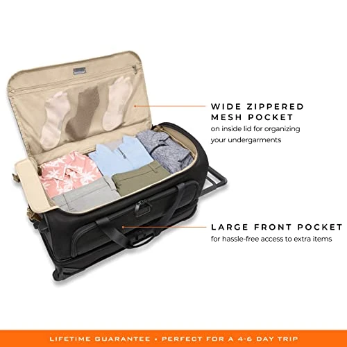 Briggs & Riley Medium 2-Wheel Duffle, Black 17 Briggs & Riley Medium 2-Wheel Duffle, Black - Image 15