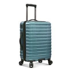 U.S. Traveler Boren Polycarbonate Hardside Rugged Travel Suitcase Luggage With 8 Spinner Wheels, Aluminum Handle, Teal, 2-Piece Set -Vera Bradley Shop 41lbzWp3NbS