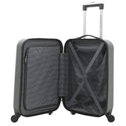 Travelers Club Cosmo Hardside Spinner Luggage, Charcoal Grey, 2-Piece Set (20/28) -Vera Bradley Shop 41lqhV8zrnL