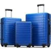 Flieks Luggage Sets 3 Piece Spinner Suitcase With TSA Lock Lightweight 20 24 28 Inch (Elegant Blue) -Vera Bradley Shop 41lvaHrdSNL