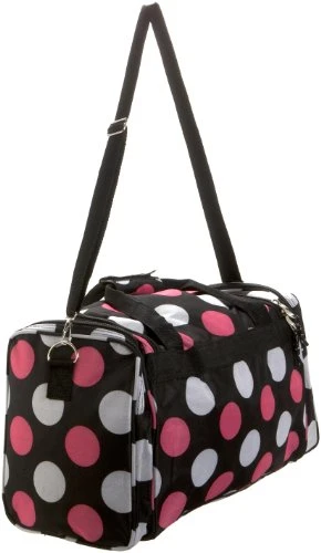 Rockland Duffel Bag, Multi/Pink Dot, 19-Inch 5 Rockland Duffel Bag, Multi/Pink Dot, 19-Inch - Image 3