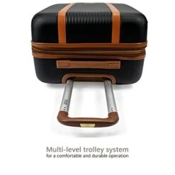 BADGLEY MISCHKA Mia 3 Piece Expandable Retro Luggage Set (Black) -Vera Bradley Shop 41mJrUNbUmL