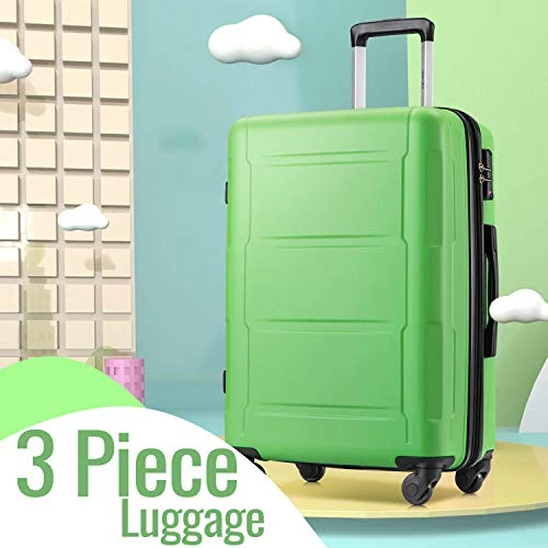 Merax Luggage Set With TSA Lock, All Expandable 3 Piece Hardshell Lightweight Suitcase Set 20inch 24inch 28inch (Apple Green) 10 Merax Luggage Set With TSA Lock, All Expandable 3 Piece Hardshell Lightweight Suitcase Set 20inch 24inch 28inch (Apple Green) - Image 8