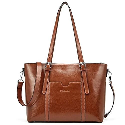 BOSTANTEN Women Leather Laptop Shoulder Handbag Vintage Briefcase 15.6" Computer Work Tote Bag 3 BOSTANTEN Women Leather Laptop Shoulder Handbag Vintage Briefcase 15.6" Computer Work Tote Bag