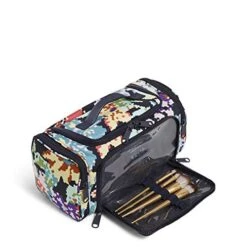 Vera Bradley Women's Recycled Lighten Up Reactive Large Travel Cosmetic Makeup Organizer Bag, Happy Blooms Cross-Stitch, One Size 9 Vera Bradley Women's Recycled Lighten Up Reactive Large Travel Cosmetic Makeup Organizer Bag, Happy Blooms Cross-Stitch, One Size -Vera Bradley Shop 41mpiIW0ttL