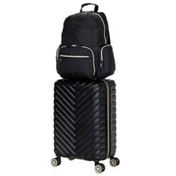 Kenneth Cole Reaction Women's Sophie Backpack Silky Nylon 15" Laptop & Tablet RFID Bookbag For School, Work, & Travel, Black With 20" Carry-On, One Size 33 Kenneth Cole Reaction Women's Sophie Backpack Silky Nylon 15" Laptop & Tablet RFID Bookbag For School, Work, & Travel, Black With 20" Carry-On, One Size -Vera Bradley Shop 41mvhVaCGDL