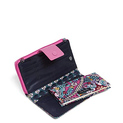 Vera Bradley Iconic Deluxe All Together Crossbody, Signature Cotton, Kaleidoscope 6 Vera Bradley Iconic Deluxe All Together Crossbody, Signature Cotton, Kaleidoscope - Image 4