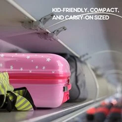Emissary Kids Luggage With Wheels For Girls - 18” Unicorn Kids Suitcase With 14” Backpack - Kids Suitcases For Girls - Hard-Sided Rolling Kids Suitcase - Kids Carry On Luggage With Wheels 14 Emissary Kids Luggage With Wheels For Girls - 18” Unicorn Kids Suitcase With 14” Backpack - Kids Suitcases For Girls - Hard-Sided Rolling Kids Suitcase - Kids Carry On Luggage With Wheels -Vera Bradley Shop 41n7J9dThoL