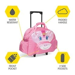 Bixbee Kids Luggage, Kids Luggage With Wheels For Girls & Boys With Telescoping Handle, Adjustable Strap And Pockets- Lightweight Kids Suitcase & Carry On Bag For Airport, Travel, Overnight In Unicorn 14 Bixbee Kids Luggage, Kids Luggage With Wheels For Girls & Boys With Telescoping Handle, Adjustable Strap And Pockets- Lightweight Kids Suitcase & Carry On Bag For Airport, Travel, Overnight In Unicorn -Vera Bradley Shop 41nZJY0cv5S
