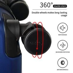 Fanskey Luggage, 3 Piece Set Suitcase With Spinner Wheels, Hardshell, Lightweight, TSA Lock (Gold) -Vera Bradley Shop 41nj2ejyKIS