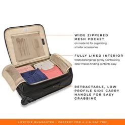 Briggs & Riley Global 2-Wheel Carry-On Duffle, Black -Vera Bradley Shop 41nn DoPu0L