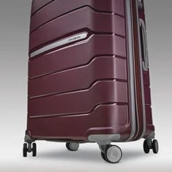 Samsonite Freeform Hardside Expandable With Double Spinner Wheels, Merlot, Checked-Medium 24-Inch -Vera Bradley Shop 41no3hesEfL