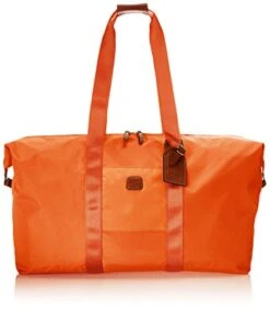 Bric's Luggage BXG30202 22 Inch Folding Duffel And Crossbody Bag, Orange Melon, One Size