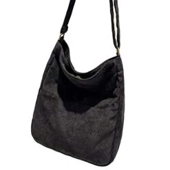 BOBILIKE Women Shoulder Bags Corduroy Crossbody Bag Handbag Purse Schoolbag, Black 12 BOBILIKE Women Shoulder Bags Corduroy Crossbody Bag Handbag Purse Schoolbag, Black -Vera Bradley Shop 41oB1N3gX L