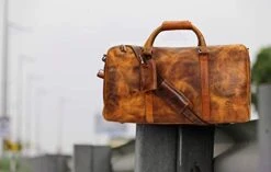 Leather Duffel Bags For Men Women - Airplane Underseat Carry On Luggage By Rustic Town -Vera Bradley Shop 41oGrysGGPL