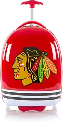 Heys America NHL Officially Licensed Wheeled Luggage (Chicago Blackhawks, 18-Inch)