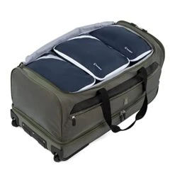 Travelpro Roadtrip 30" Drop-Bottom Rolling Duffel With 3 Large Packing Cubes Included, Olive -Vera Bradley Shop 41p 9SNCJwL