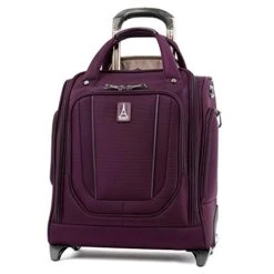 Travelpro Crew Versapack Rolling Underseat Carry-on, Perfect Plum