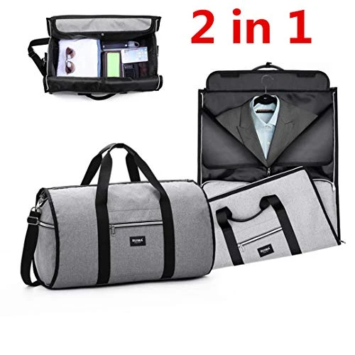 Waterproof Travel Mens Garment Bags Women Travel Shoulder Bag 2 In 1 Large Luggage Duffel Totes 6 Waterproof Travel Mens Garment Bags Women Travel Shoulder Bag 2 In 1 Large Luggage Duffel Totes - Image 4