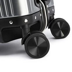 JBAG-one 100% Aluminum-Magnesium Alloy Rolling Luggage Spinner Men Business Suitcase Wheels 20 Inch Cabin Trolley Travel Bag,Black -Vera Bradley Shop 41pd 2BTQHhXL