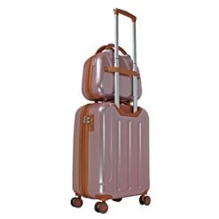 World Traveler Classique Hardside 2-PC Carry-On Spinner Luggage Set, Rose Gold, One Size -Vera Bradley Shop 41pj5OXBU0L