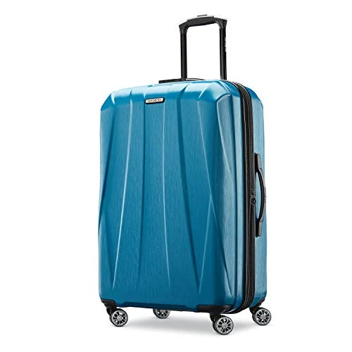 Samsonite Centric 2 Hardside Expandable Luggage With Spinner Wheels, Caribbean Blue, Checked-Medium 24-Inch 3 Samsonite Centric 2 Hardside Expandable Luggage With Spinner Wheels, Caribbean Blue, Checked-Medium 24-Inch