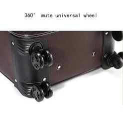 Retro Travel Suitcase Rolling Spinner Luggage Women Trolley Case 24inch Wheels Man 20inch Box PVC Vintage Cabin Travel Bag Trunk (Color : 24inch) -Vera Bradley Shop 41qHJ1EjJ9L