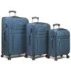 Dejuno Aurora Lightweight Denim 3-Piece Spinner Luggage Set, Navy -Vera Bradley Shop 41qSq gYz L