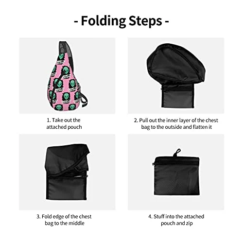 Sling Backpack I Want To Believe Martians Durable Multipurpose Crossbody Shoulder Bag Travel Hiking Daypack 4 Sling Backpack I Want To Believe Martians Durable Multipurpose Crossbody Shoulder Bag Travel Hiking Daypack - Image 2