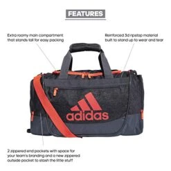 Adidas Unisex Defender III Small Duffel Bag, Jersey Black/ Onix/ Signal Pink, Small -Vera Bradley Shop 41qgX3hXneL