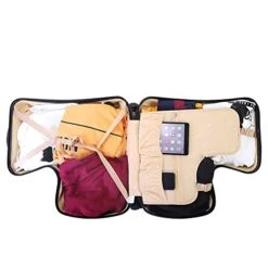 N/A AO WEI LA OW Duffel Bag For Kids Ride-On Suitcase Carry-On Luggage With Wheels Fits To Kids Aged 6-12 Years Old (Blue, 24 Inch). -Vera Bradley Shop 41r66zFE8hL