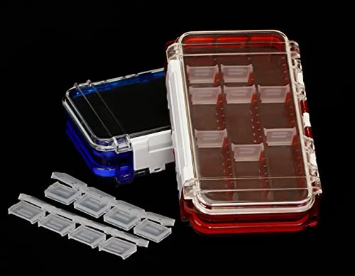 LIZHOUMIL 1pcs Fishing Tackle Box Waterproof, Tackle Trays Transparent Fishing Tackle Storage Organizer Boxes With DIY Dividers Blue 6 LIZHOUMIL 1pcs Fishing Tackle Box Waterproof, Tackle Trays Transparent Fishing Tackle Storage Organizer Boxes With DIY Dividers Blue - Image 4