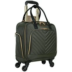 Kenneth Cole Reaction Women's Chelsea Luggage Chevron Softside 8-Wheel Spinner Expandable Suitcase Collection, Olive, 4 Underseater -Vera Bradley Shop 41rK fOFLtL