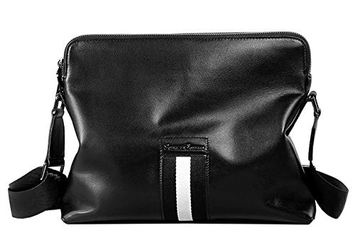 Saierlong New Mens Black Genuine Leather Briefcase Messenger Bags Business Handbags 3 Saierlong New Mens Black Genuine Leather Briefcase Messenger Bags Business Handbags