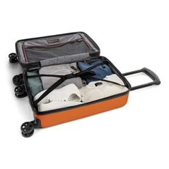 Bugatti Swiss Mobility - LGA Collection - 3 Piece Luggage Set, Lightweight And Resistant Hardside Equipped With Double 360 Degree Spinner Wheels - Made Of ABS Material - Orange -Vera Bradley Shop 41rMMF7W8mL