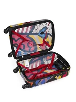 Heys Britto Transparent 21" Carry On Spinner Luggage (Transparent New Day) -Vera Bradley Shop 41rX7e KGqL
