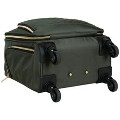 Kenneth Cole Reaction Women's Chelsea Luggage Chevron Softside 8-Wheel Spinner Expandable Suitcase Collection, Olive, 4 Underseater -Vera Bradley Shop 41s9wL JZqL