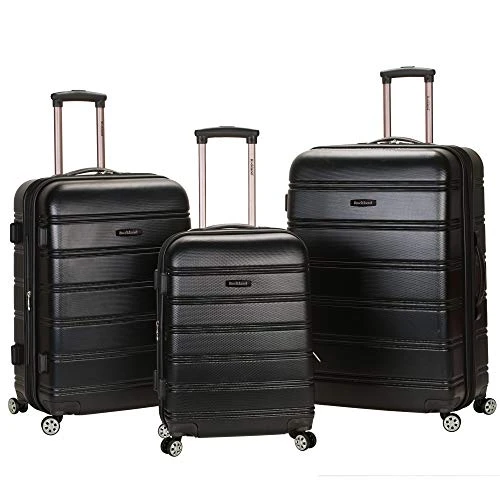 Rockland Melbourne Hardside Expandable Spinner Wheel Luggage, Black, 3-Piece Set (20/24/28) 3 Rockland Melbourne Hardside Expandable Spinner Wheel Luggage, Black, 3-Piece Set (20/24/28)