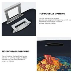 Fullmetal Alchemist Anime Travel Luggage Protector Cover Washable Suitcase Covers With Concealed Zipper Elastic Protector Case M 22-24 In -Vera Bradley Shop 41sXo5Vm8GL