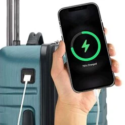 U.S. Traveler Boren Polycarbonate Hardside Rugged Travel Suitcase Luggage With 8 Spinner Wheels, Aluminum Handle, Teal, Carry-on 22-Inch, USB Port 14 U.S. Traveler Boren Polycarbonate Hardside Rugged Travel Suitcase Luggage With 8 Spinner Wheels, Aluminum Handle, Teal, Carry-on 22-Inch, USB Port -Vera Bradley Shop 41sY9bC47PS 07d6c397 bb0a 495c 959d f500d644f2a6