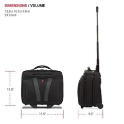 Wenger Luggage Granada Pro 15.6-Inch, Black -Vera Bradley Shop 41srQb2033L