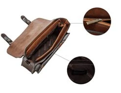 ECOSUSI Vintage Crossbody Messenger Bag Satchel Purse Handbag Briefcase For Women & Girl, Coffee -Vera Bradley Shop 41tKpdutscL