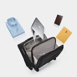 ZH Carry-On Luggage Business Travel Wheeled Rolling Laptop PC Tablet Computer Trolley Backpack, Suitcase Hand Luggage Cabin Approved Bag Lightweight For Trave Men Women -Vera Bradley Shop 41txTF 6BnL