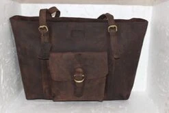 Cuero 16" Brown Leather Women's Bag/handbag/purse/shopping Tote Bag -Vera Bradley Shop 41u9 2B6J425L