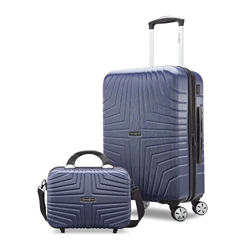 Samsonite Hers N Hers Luggage With Spinner Wheels, 2-Piece Set (BeautyCrate Plus Carry-On), Blueberry 3 Samsonite Hers N Hers Luggage With Spinner Wheels, 2-Piece Set (BeautyCrate Plus Carry-On), Blueberry