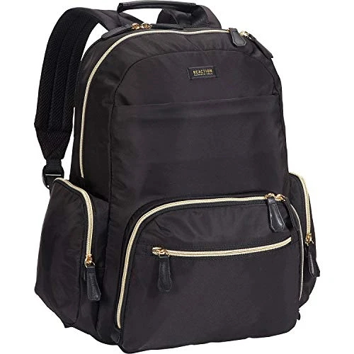 Kenneth Cole Reaction Women's Sophie Backpack Silky Nylon 15" Laptop & Tablet RFID Bookbag For School, Work, & Travel, Black With 20" Carry-On, One Size 7 Kenneth Cole Reaction Women's Sophie Backpack Silky Nylon 15" Laptop & Tablet RFID Bookbag For School, Work, & Travel, Black With 20" Carry-On, One Size - Image 5