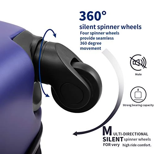 Sandinrayli Luggage Set, Lightweight & Durable Travel Suitcase With Spinner Wheels, 20” 24” 28” Hardside Spinner Set 7 Sandinrayli Luggage Set, Lightweight & Durable Travel Suitcase With Spinner Wheels, 20” 24” 28” Hardside Spinner Set - Image 5